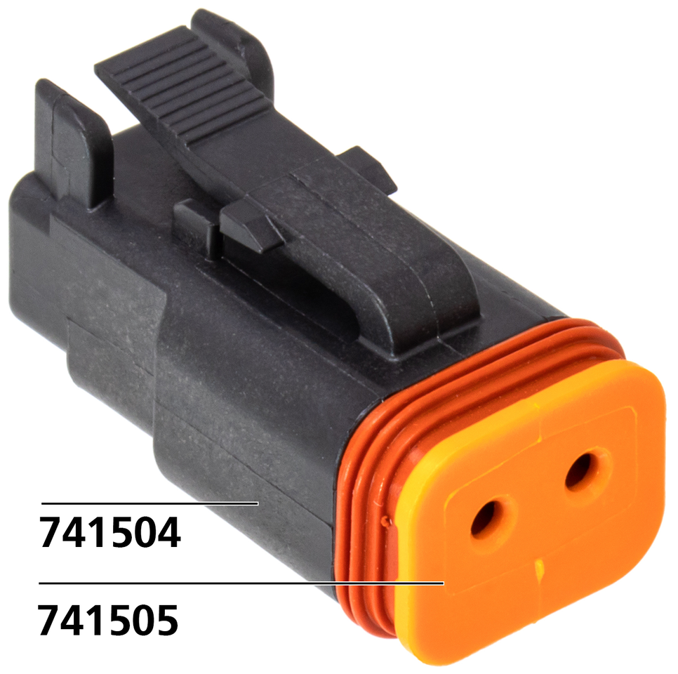 2 Pole Black Socket Housing Wiring & Connector Deutsch Connectors Default Title