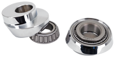 Chrome 7dgr Raked Neck Cups W/Bearings Steering Head Bearing & Cup V Twin Mfg Default Title
