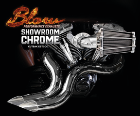 Blow Chrome Pipes Chrome Shields Bt84 17 Full Exhaust System Blow Performance Exhausts