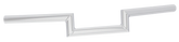 Zcp Flat Z Chrome Non Dimpled One Inch Diameter Handlebars Zodiac Default Title