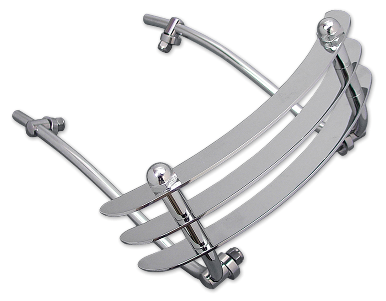 Front Fender Grill Chrome Fl55 57 Fender Tip, Trim & Ornament V Twin Mfg Default Title