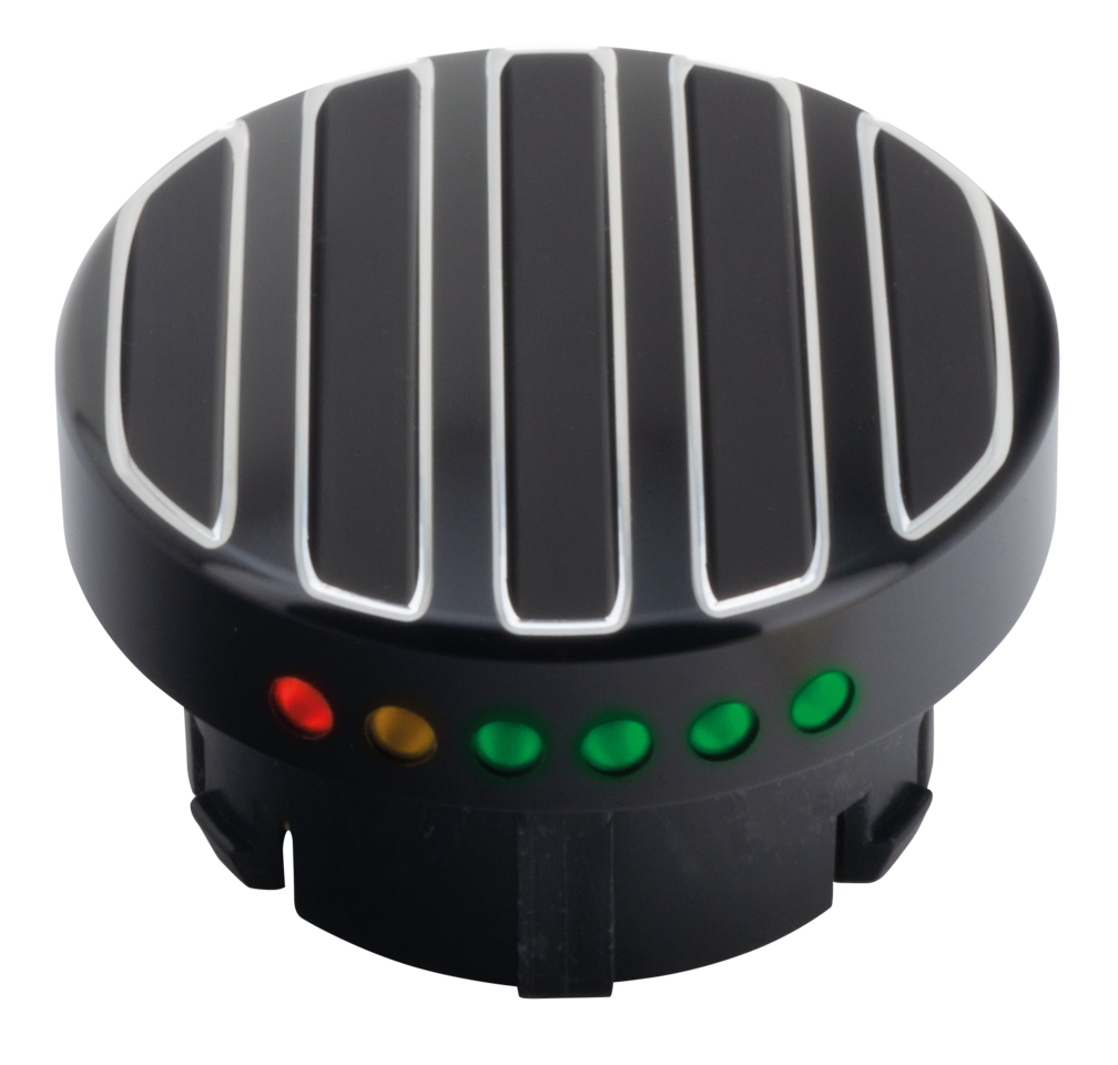 Gzp Blk/Cut Ribbed Led Fuel Gauge 96 17 Fuel Gauge Cap & Dummy Cap Zodiac Default Title