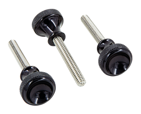 P16 Side Cover Quick Screw Set, Black - Sportster Side Cover P16 Powerplant Motorcycle Co.