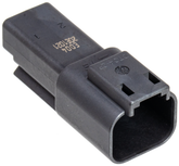 2 Pole Black Pin Housing Wiring & Connector Deutsch Connectors Default Title