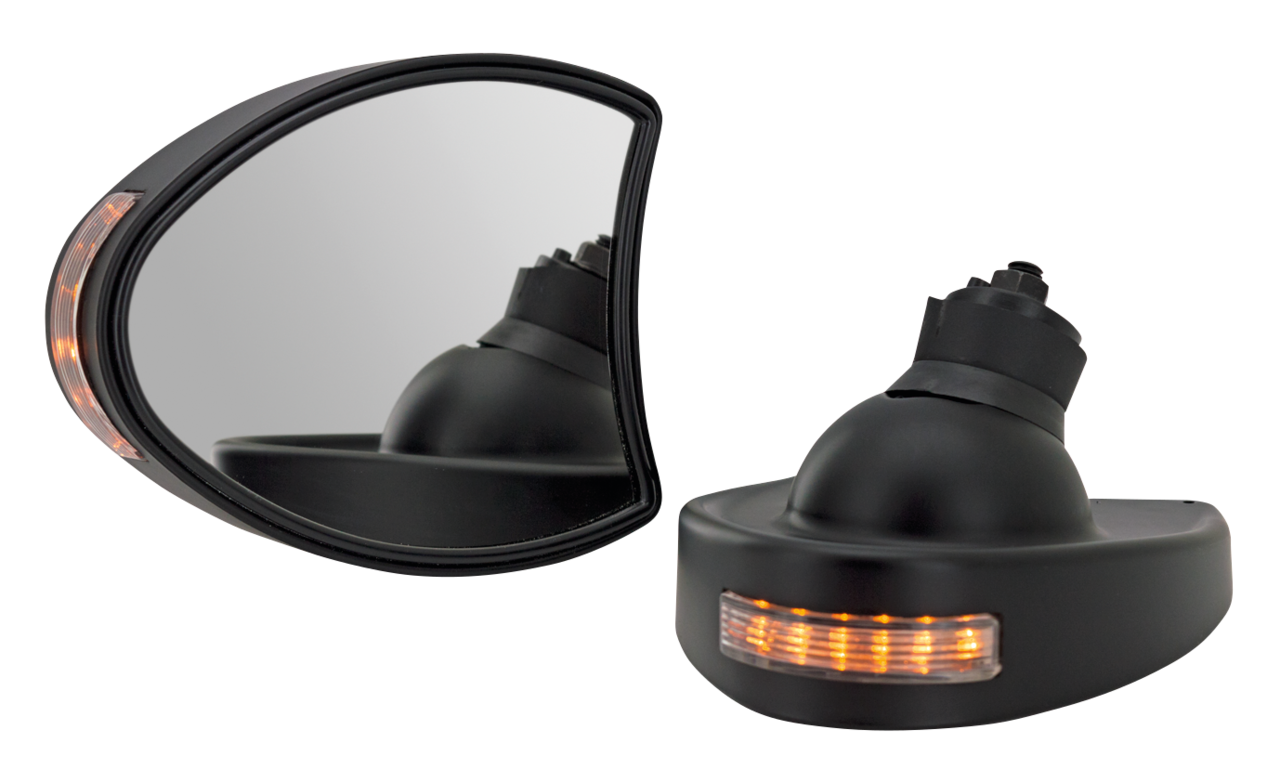 Gzp Black Bat Wing Mirrors Flh/T96 13 Mirror & Component Zodiac