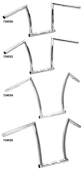 11" Chi Zeled Bar 1" Chr Dimpled Tbw One Inch Diameter Handlebars V Twin Mfg