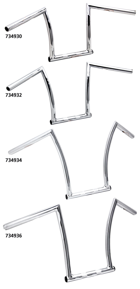 11" Chi Zeled Bar 1" Chr Dimpled Tbw One Inch Diameter Handlebars V Twin Mfg