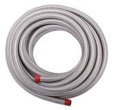 Braided Inox Covered H D Hose 3/8"X762cm Oil Hose V Twin Mfg Default Title