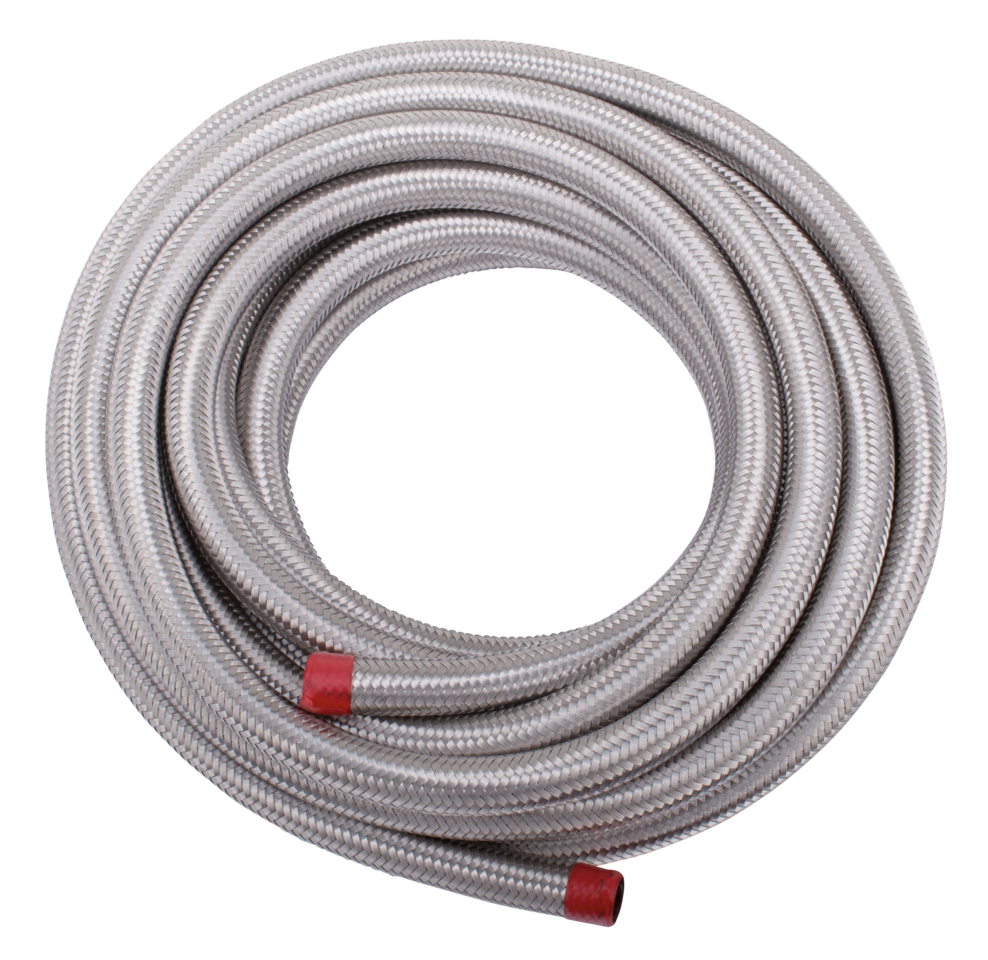 Braided Inox Covered H D Hose 3/8"X762cm Oil Hose V Twin Mfg Default Title