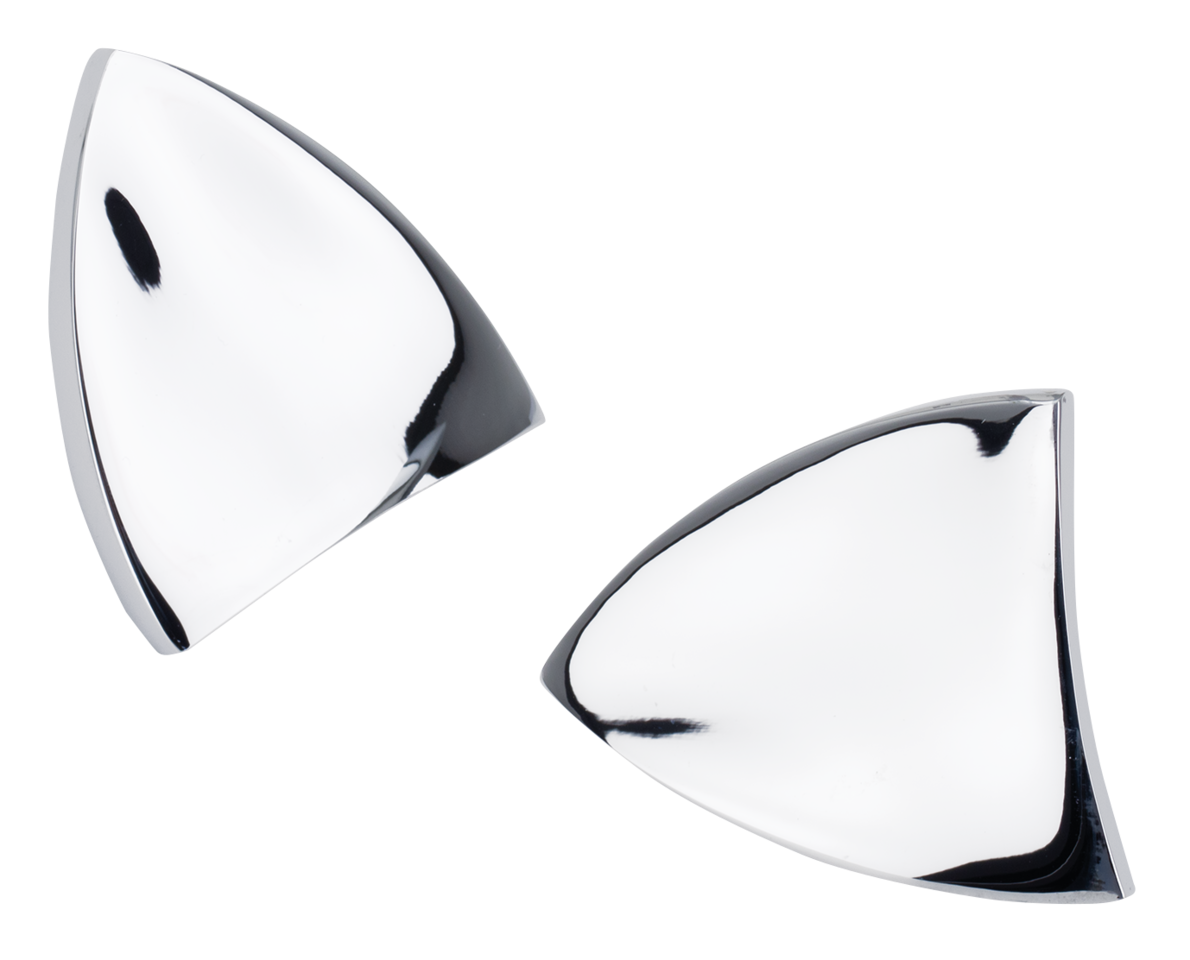 Chrome Mirror Block Off Plates Flt96 13 Windshield Trim V Twin Mfg