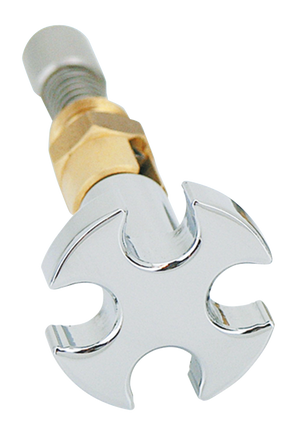 Gzp Chr Malteze Cross Enrichener Knob F/ Carburetor & Component Zodiac Default Title
