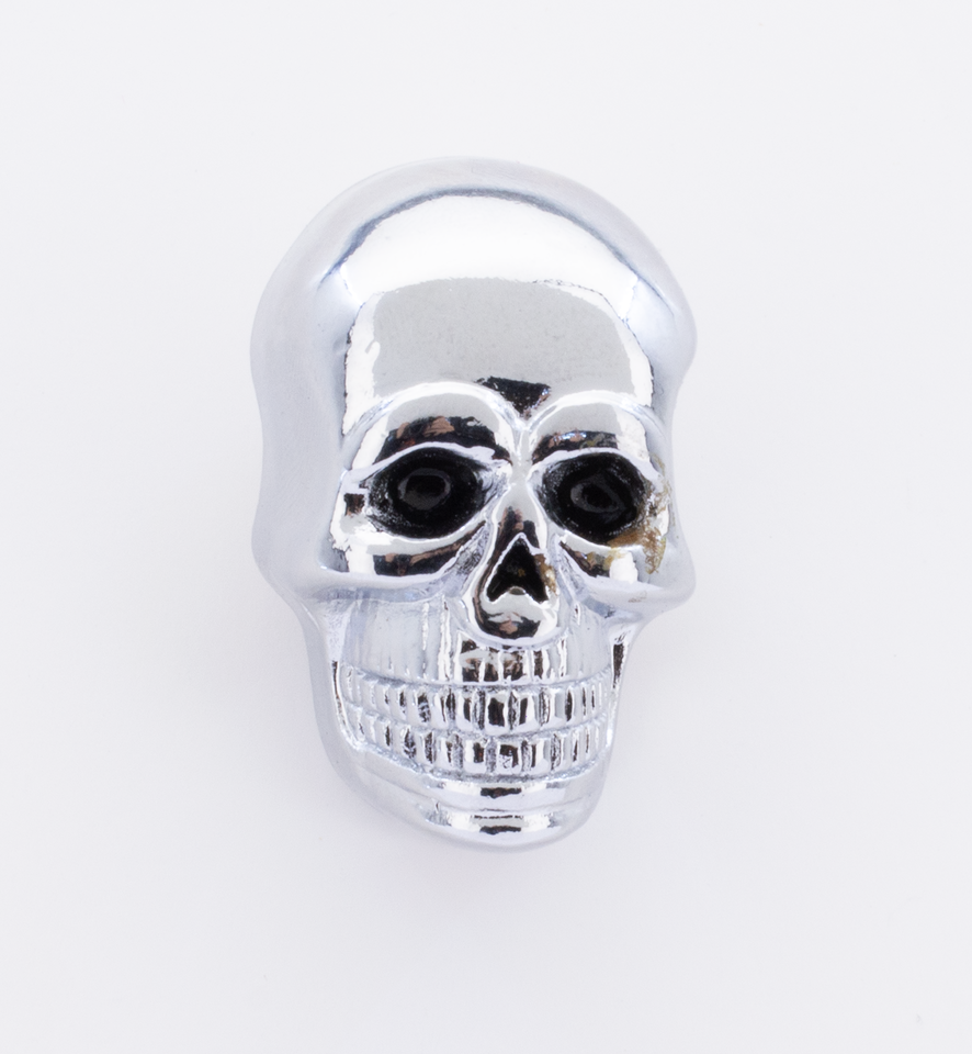 Gzp Skull Krommet Lrge Chrome Plain Eyes Hardware & Assortment Trays Zodiac Default Title