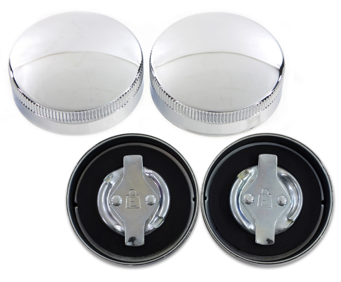 Eaton Gas Cap Set Vented Chrome Bt39 64 Gas Cap V Twin Mfg Default Title