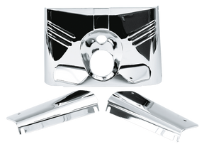 Gzp Chrome Headlight Tins Flst Upper Fork Cover Zodiac