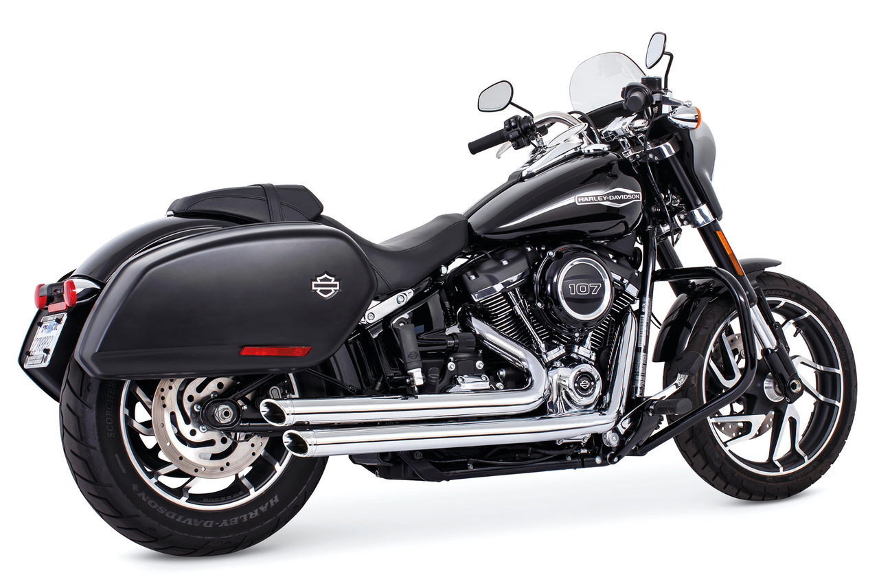 Indep Stggrd Slash Tip St18 Up Ch/Ch 2-2 Full Exhaust System Freedom Performance Exhaust Default Title
