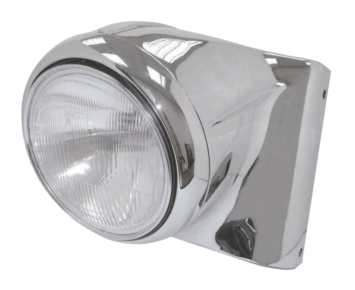 Gzp Chr 7" Headlight Nacelle Kit Dot App Headlights Zodiac