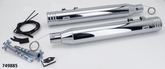 Mcj 100 Striped End Flh/T21 Up Cvo Chr Full Exhaust System Mcj Default Title