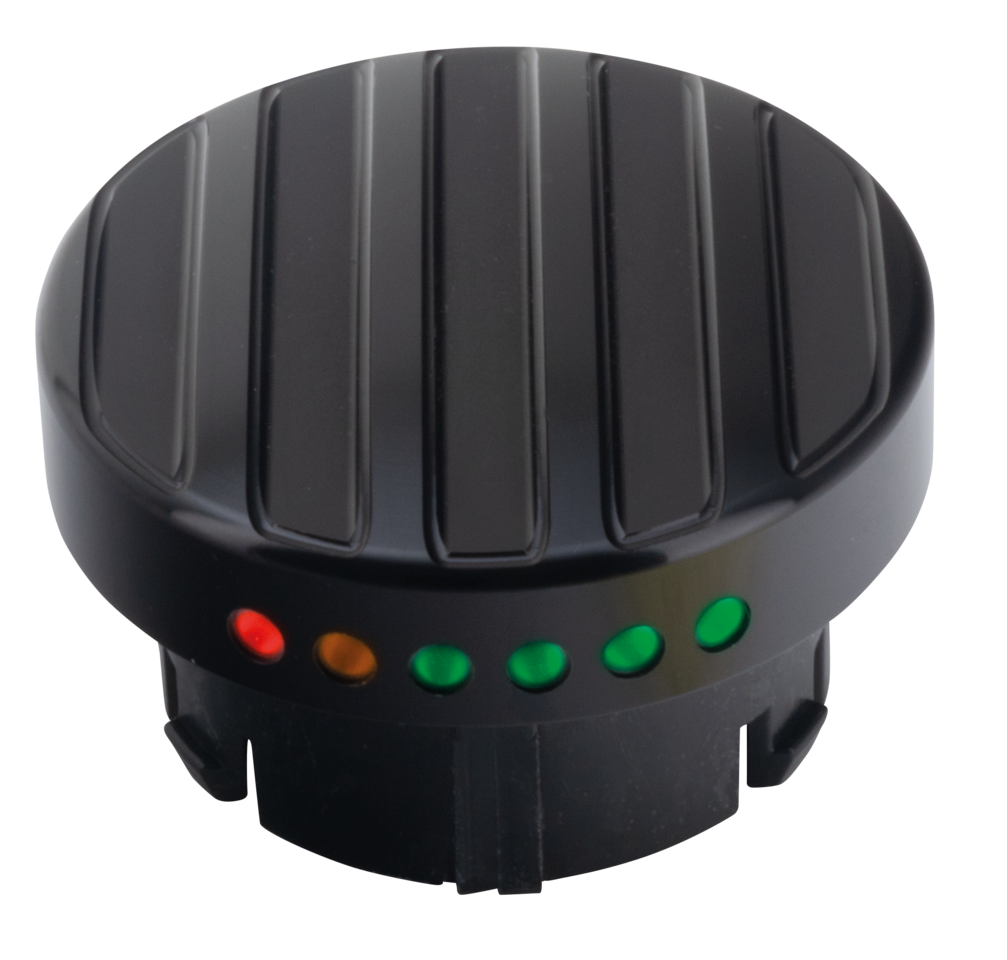 Gzp Blk Ribbed Led Fuel Gauge Cap 96 17 Fuel Gauge Cap & Dummy Cap Zodiac Default Title