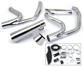 Mcj 2 1 Shorty Flh/T14 16 Chrome 2-1 Full Exhaust System Mcj Default Title