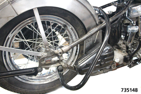 Frame Guard Blk El36 40 Ul38 48 Fl41 57 Crash Bar V-Twin Manufacturing