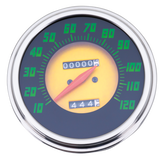 Replica Black Gold Speedo 2:1 Fl41 61 Speedometer V Twin Mfg Default Title