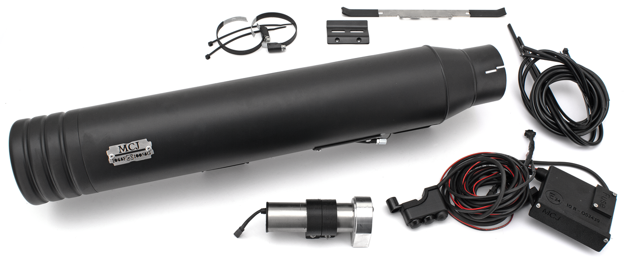 Mcj 100 Striped End Cap St25 Up Black Exhaust End Cap Mcj Default Title
