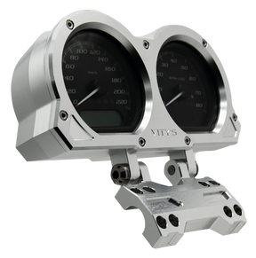 Vity's Fxlr18 Up Billet Gauge Hsng Silvr Speedo Mount Vity's Design