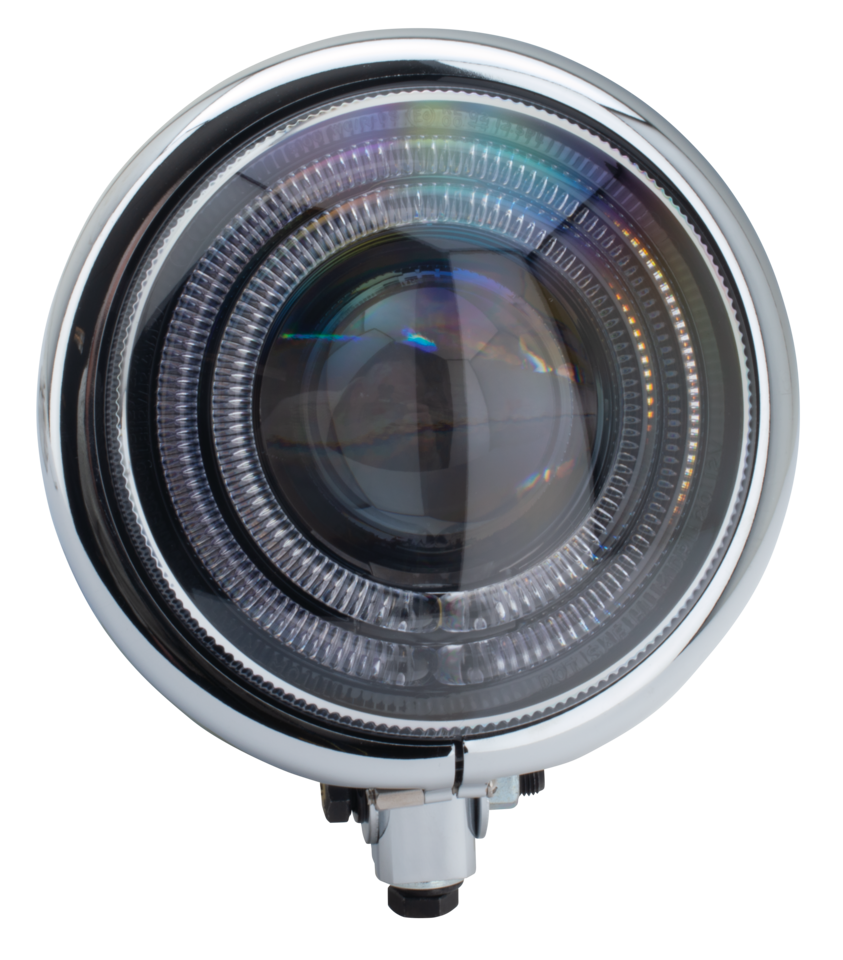Gzp Chrome Odyssee Led 5 3/4" Headlight Headlight Zodiac