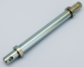 Wheel Axle, 25mm W/Nut For Fat Bubba Fork Assembly Hardware Zodiac Default Title