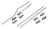 Gzp Rocker Oil Line Kit Xl Chrome #17324 Oil Cooler & Line Zodiac Default Title