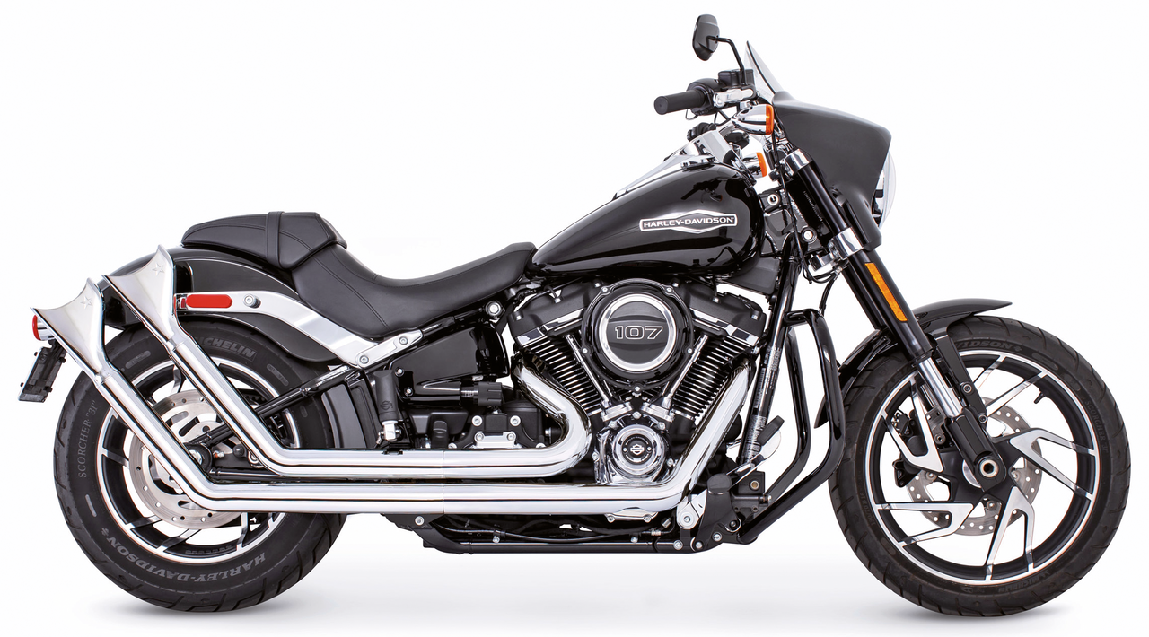 Upsweep Sharktail St18 Up Black 2-2 Full Exhaust System Freedom Performance Exhaust