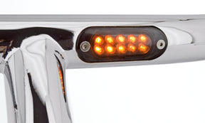 Gzp Matt Blk 8" T Bar Tbw Smoke Led Mark T-Bar Handlebar Zodiac