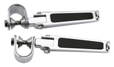 Gzp Chrome Clamp On Folding Footpegs, Pa Passenger Foot Peg Zodiac Default Title