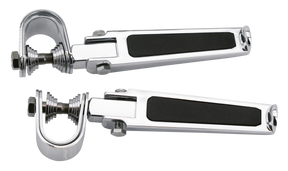 Gzp Chrome Clamp On Folding Footpegs, Pa Passenger Foot Peg Zodiac Default Title