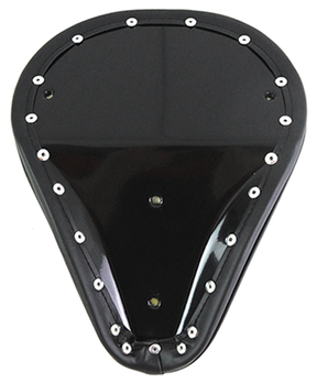 Smooth Solo Seat Black Vinyl Solo Seat V Twin Mfg