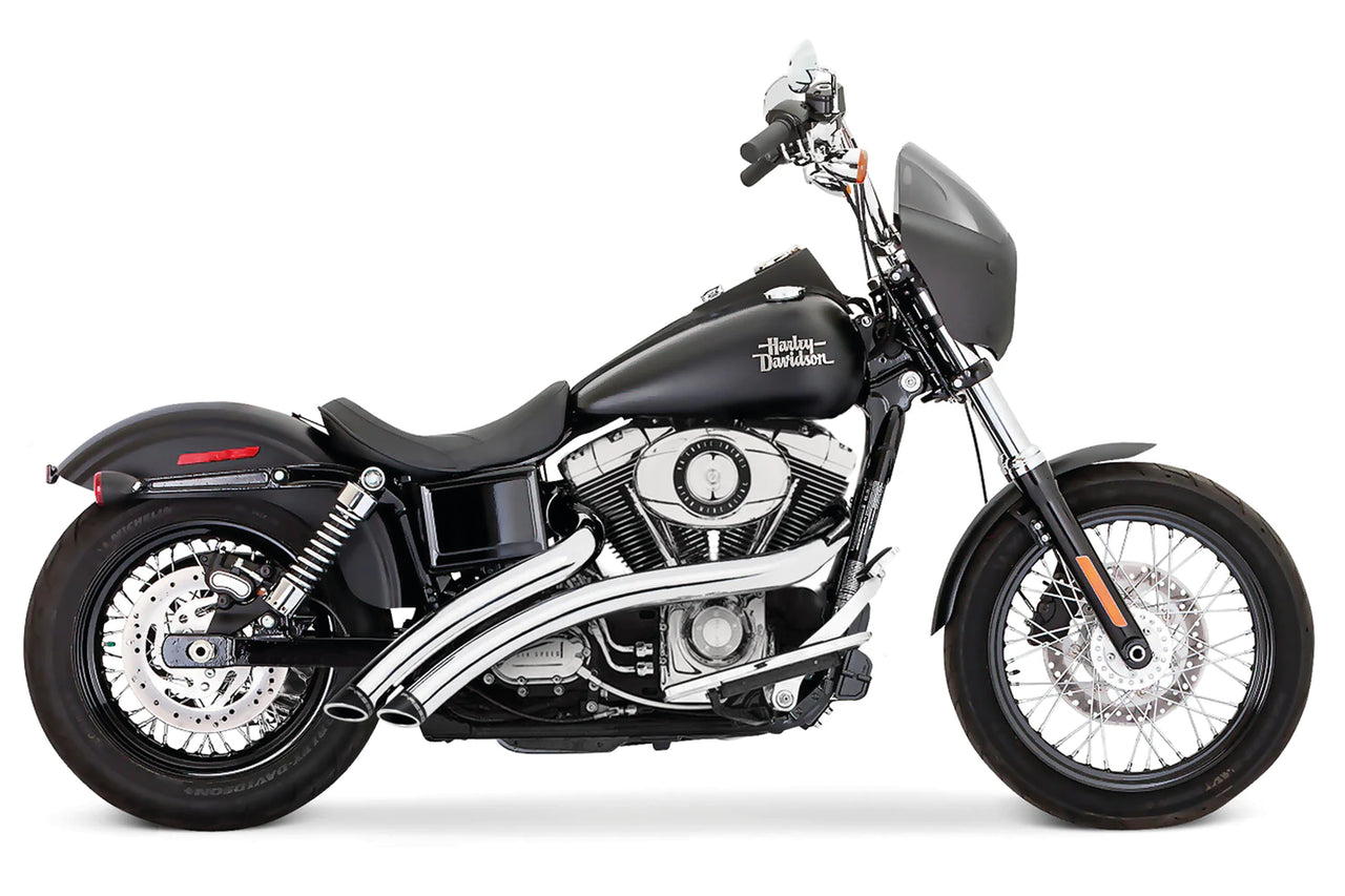 Radical Radius Fxd91 05 Chr/Blk Tip 2-2 Full Exhaust System Freedom Performance Exhaust Default Title