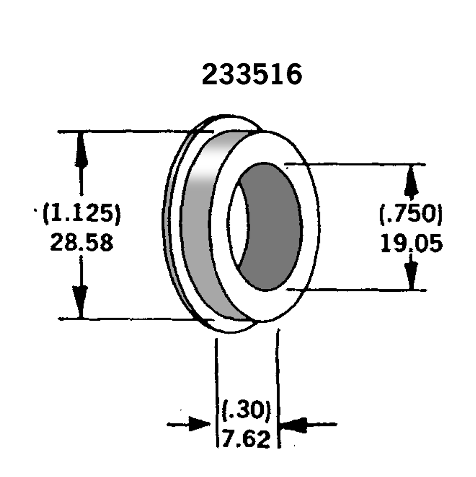 Axle Spacer Zinc Plated # 43548 74