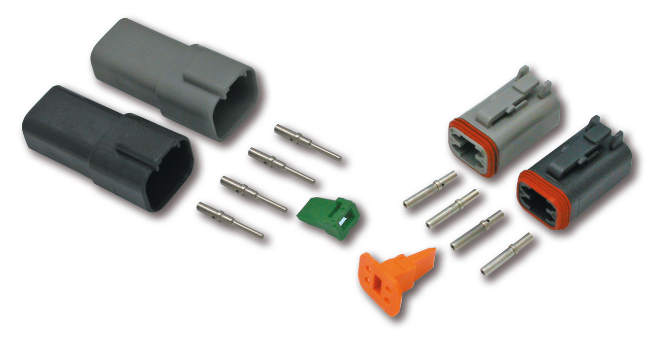 4 Pole Grey Pin Housing Wiring & Connector Deutsch Connectors