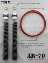 A.S. Air Piston Kit 49mm 17 Up Fork W/Oe Fork Spring American Suspension Default Title