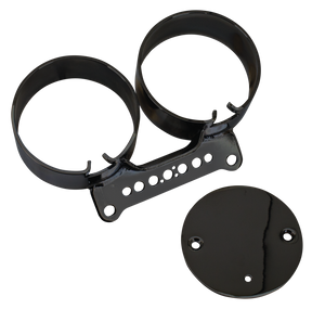 Gzp Blk Dual Gauge Mnt Brckt Xl/Fxr95 05 Speedo Mount Zodiac