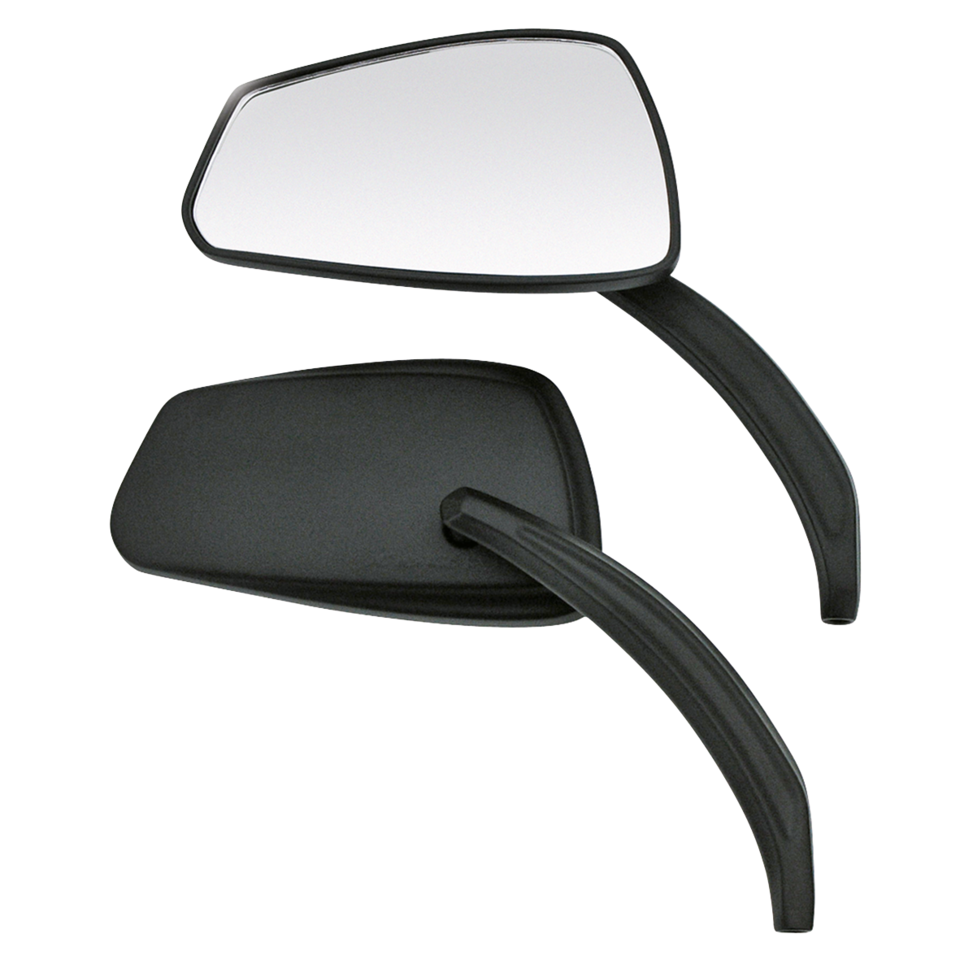 Gzp Black Viper Mirror Set W/Forged S Mirror & Component Zodiac Default Title