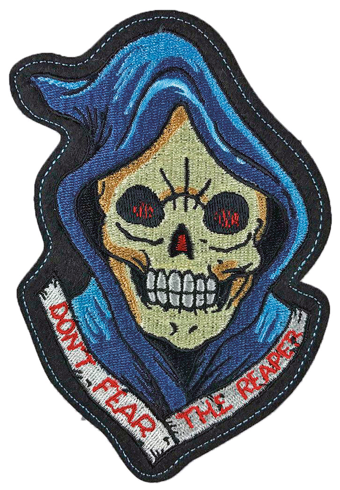 Reaper Head Vintage Series Patch 4 In X 5 Patch & Pin Lethal Threat Default Title