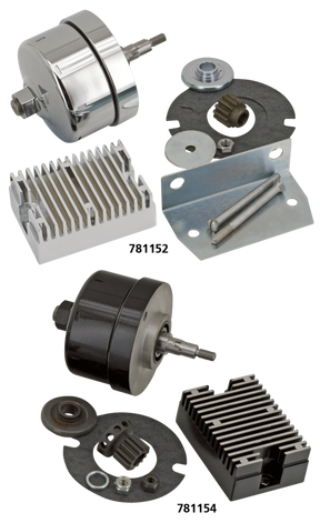 Alternator Conversion Kit Bt41 69 Chrome Generator Parts V Twin Mfg