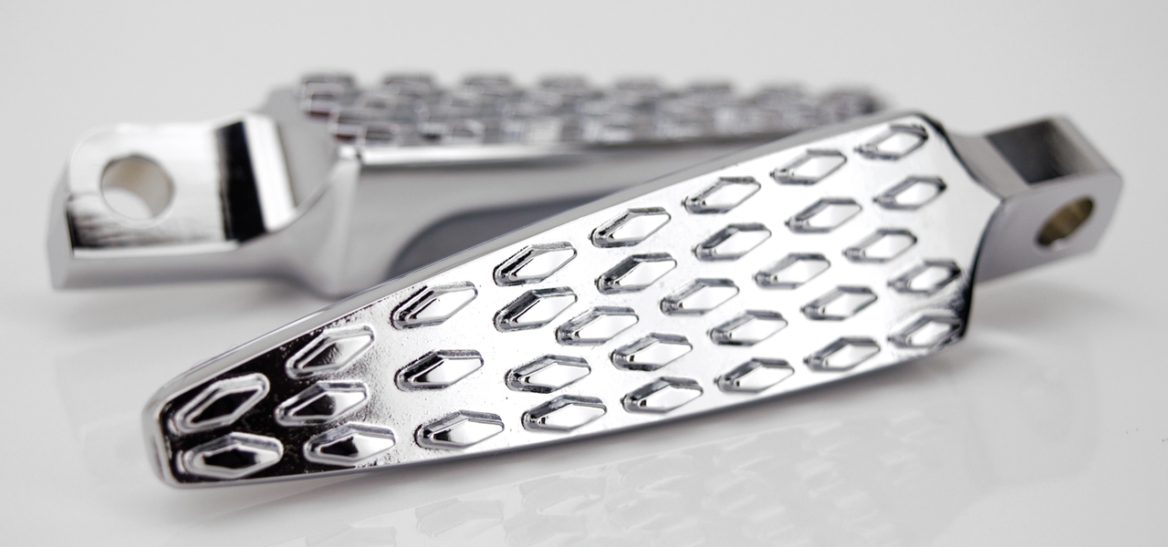 Gzp Argyle 45dgr Footpegs Chrome Foot Peg Zodiac