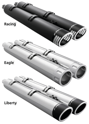 Freedom Racing S/O Blk/Blk Roadm/Chiefta Slip-On & Muffler Freedom Performance Exhaust Default Title