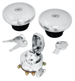 Gzp Gascap Set Late Chr W/Key+Ig.Switch Locking Gas Cap Zodiac