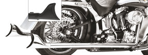 F*St07 17 33's Sharktail Dual Chrome 2-2 Full Exhaust System Freedom Performance Exhaust