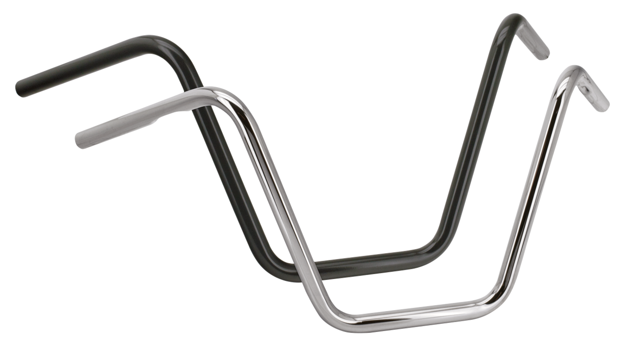 Zcp Chrome Apes 13 1/2" Dimpled One Inch Diameter Handlebars Zodiac