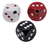 Dice Shifter Knob Red W/ White Dots Hand Shifter V Twin Mfg Default Title