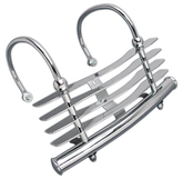 Rear Fender Bumper Grill Chrome Fl36 57 Fender Tip, Trim & Ornament V Twin Mfg Default Title